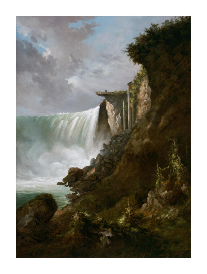 Horseshoe Falls from below the High Bank, ca. 1832 by Gustav
