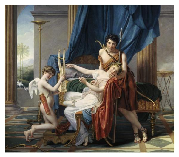 Sappho & Phaon by Jacques-Louis David | Paper Print | Custom