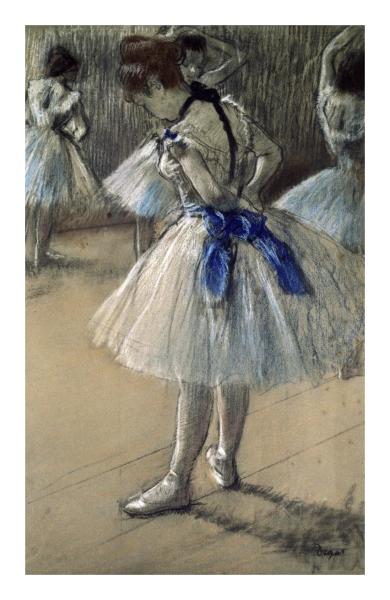 Danseuse, Dancer, Pastel/Char/Chalk by Edgar Degas | Paper Print
