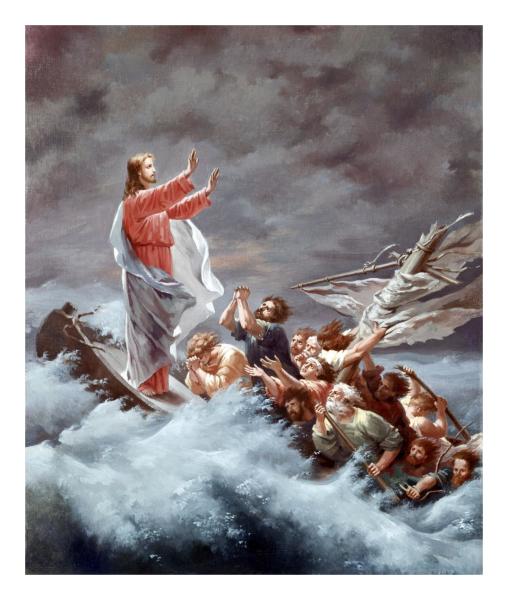 Christ Stilling The Tempest by Christian W.E. Dietrich Paper