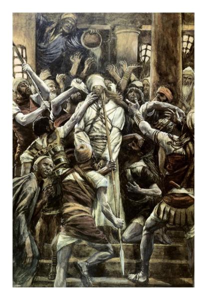 Christ Mocked In The House of Caiaphas by James Tissot Paper