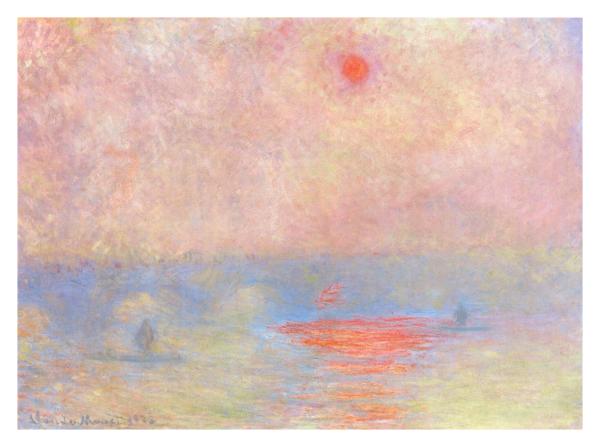 Waterloo Bridge Sun Through The Mist 1903 by Claude Monet | Paper