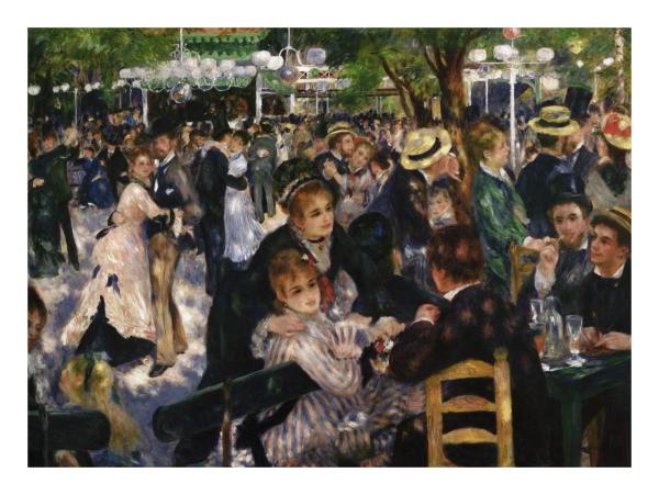 Bal Du Moulin De La Galette by Pierre-Auguste Renoir | Paper Print