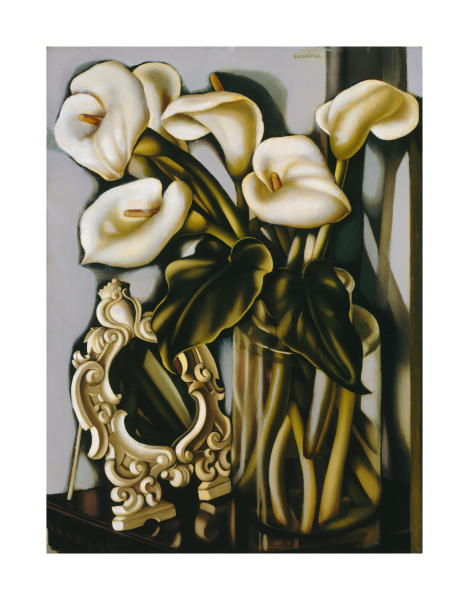 Arums (Still Life with Arums and a Mirror) by Tamara de Lempicka