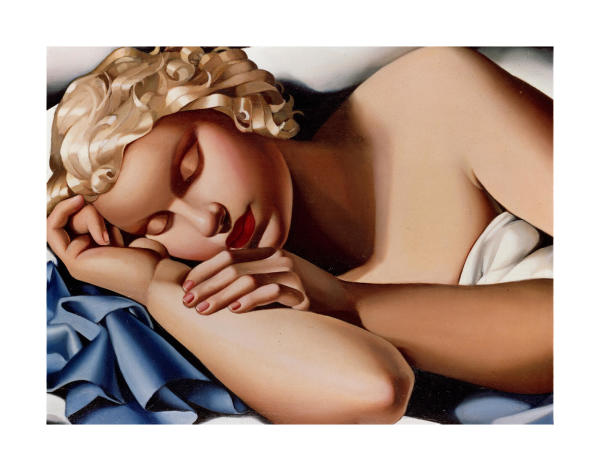他の人発送×Tamara de Lempicka【眠る人】 Sleeping Woman (Kizette) by Tamara de Lempicka - Paper Print