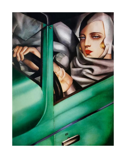 My Portrait (Tamara in the Green Bugatti) by Tamara de Lempicka