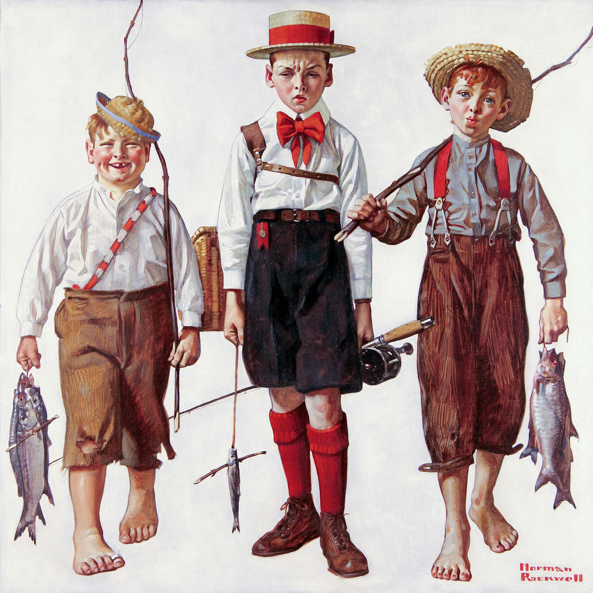 The Catch, 1919 by Norman Rockwell - Paper Print - Norman Rockwell