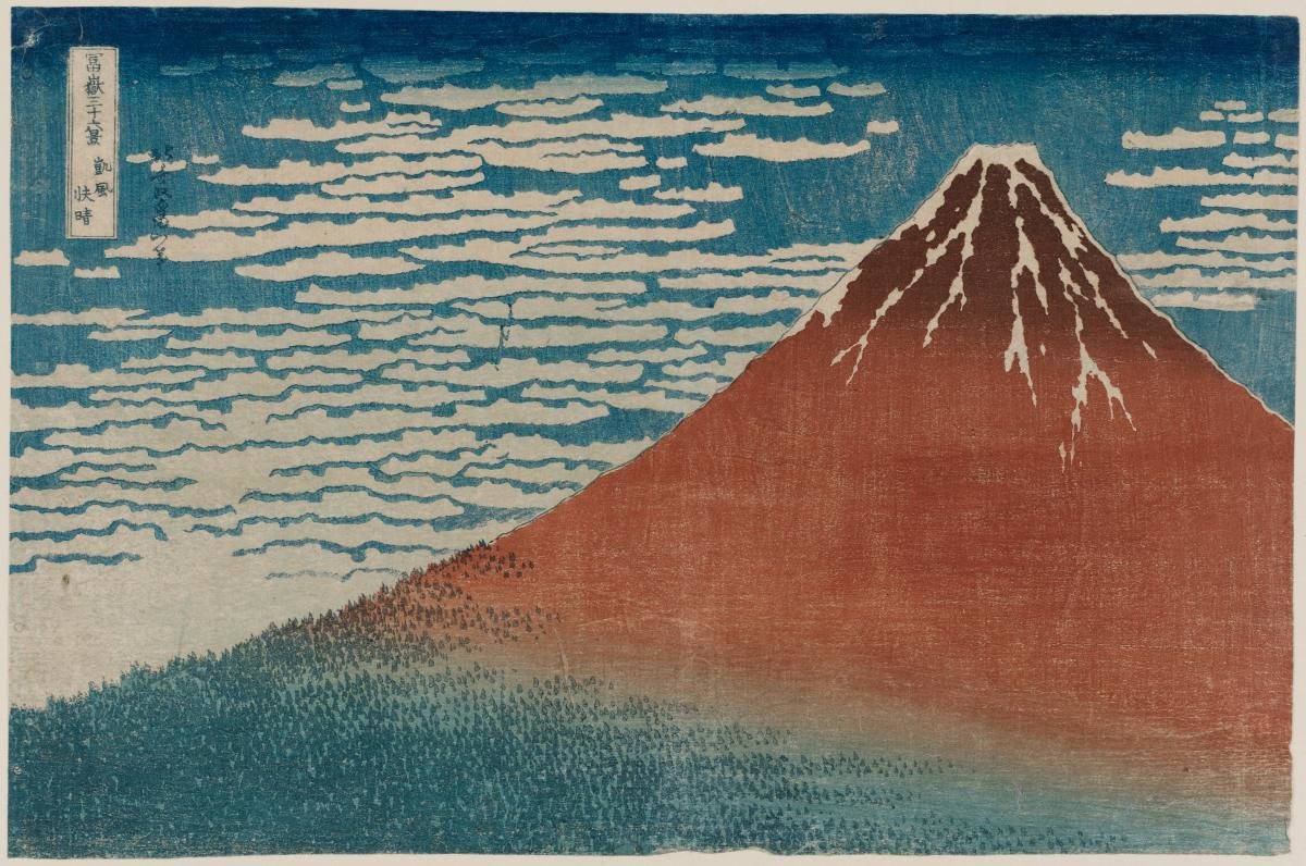 Fine Wind, Clear Weather, also known as Red Fuji, about 1830-31 by