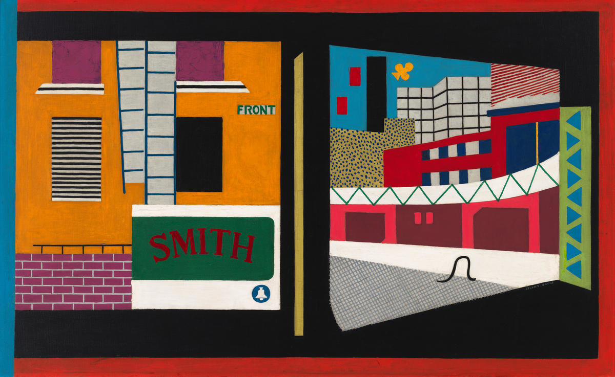 Stuart Davis  作品集 [貴重] House and Street, 1931 by Stuart Davis - Paper Print - Whitney