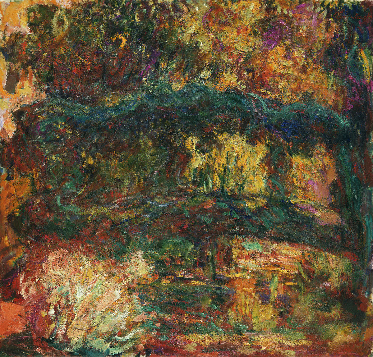 他の方発送×Claude Monet 【arched bridge】 Claude Monet - Bridge over a Pond of Water Lilies - The