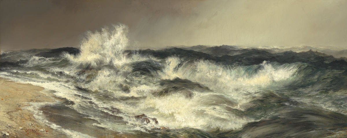The Much Resounding Sea, 1884 by Thomas Moran - Paper Print