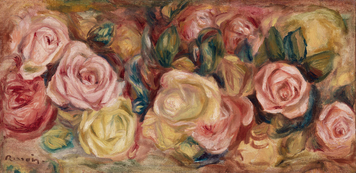 Renoir、ROSES、海外版超希少レゾネ、新品額付 Roses (Roses), c. 1912 by Pierre-Auguste Renoir - Paper Print