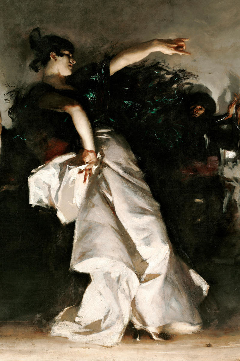 El Jaleo, 1882 (detail: dancer) by John Singer Sargent - Archival