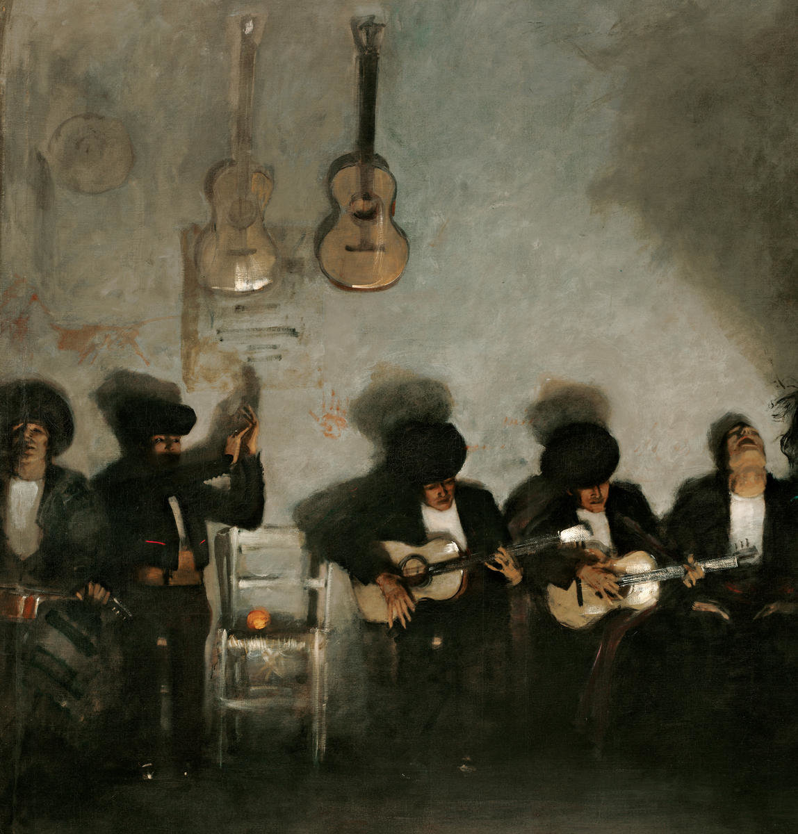 El Jaleo, 1882 (detail: half section, left) by John Singer Sargent