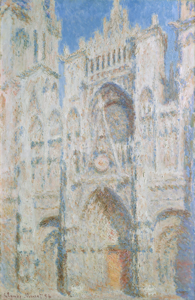 クロード・モネWestern Portal of Rouen Cathedral Rouen Cathedral: The Portal (Sunlight) by Claude Monet | Paper