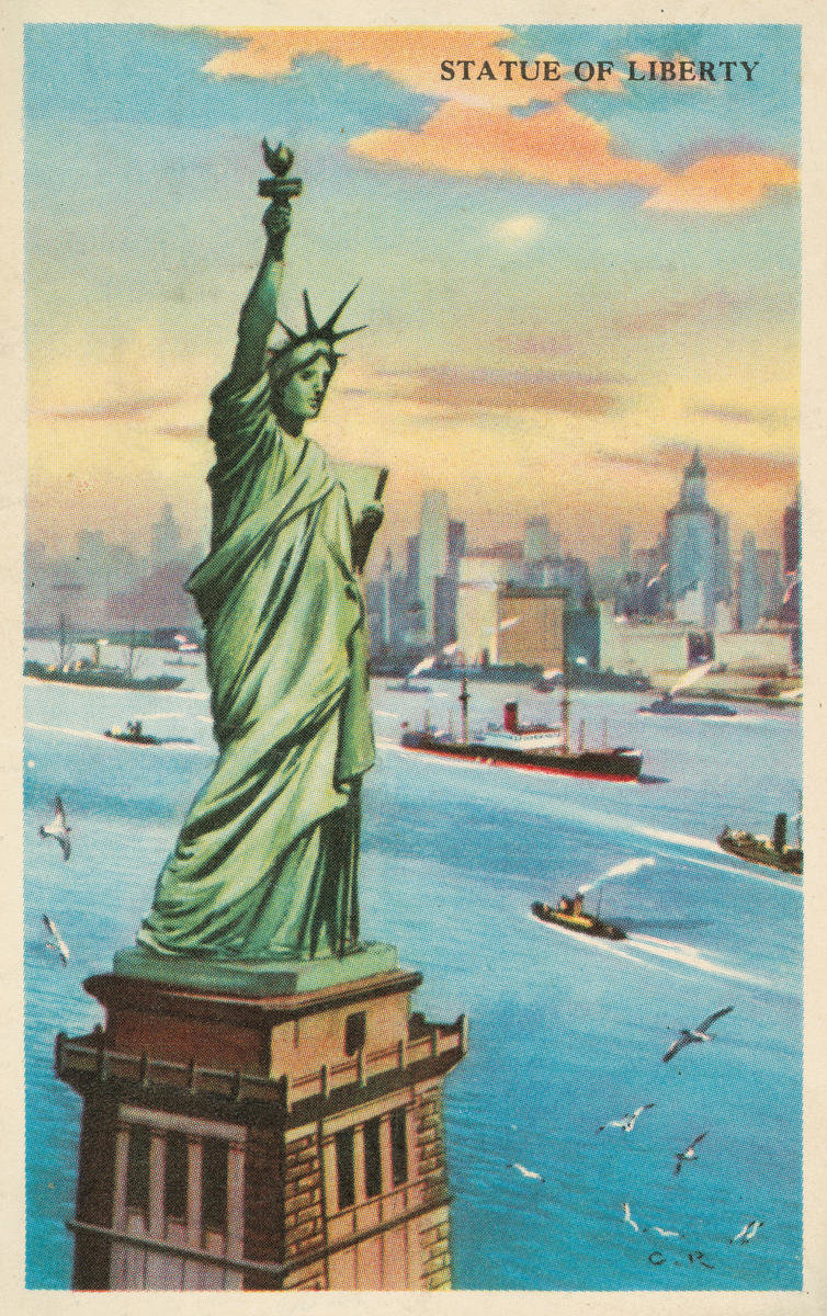 Statue of Liberty, bakery card from the Nature's Splendor series