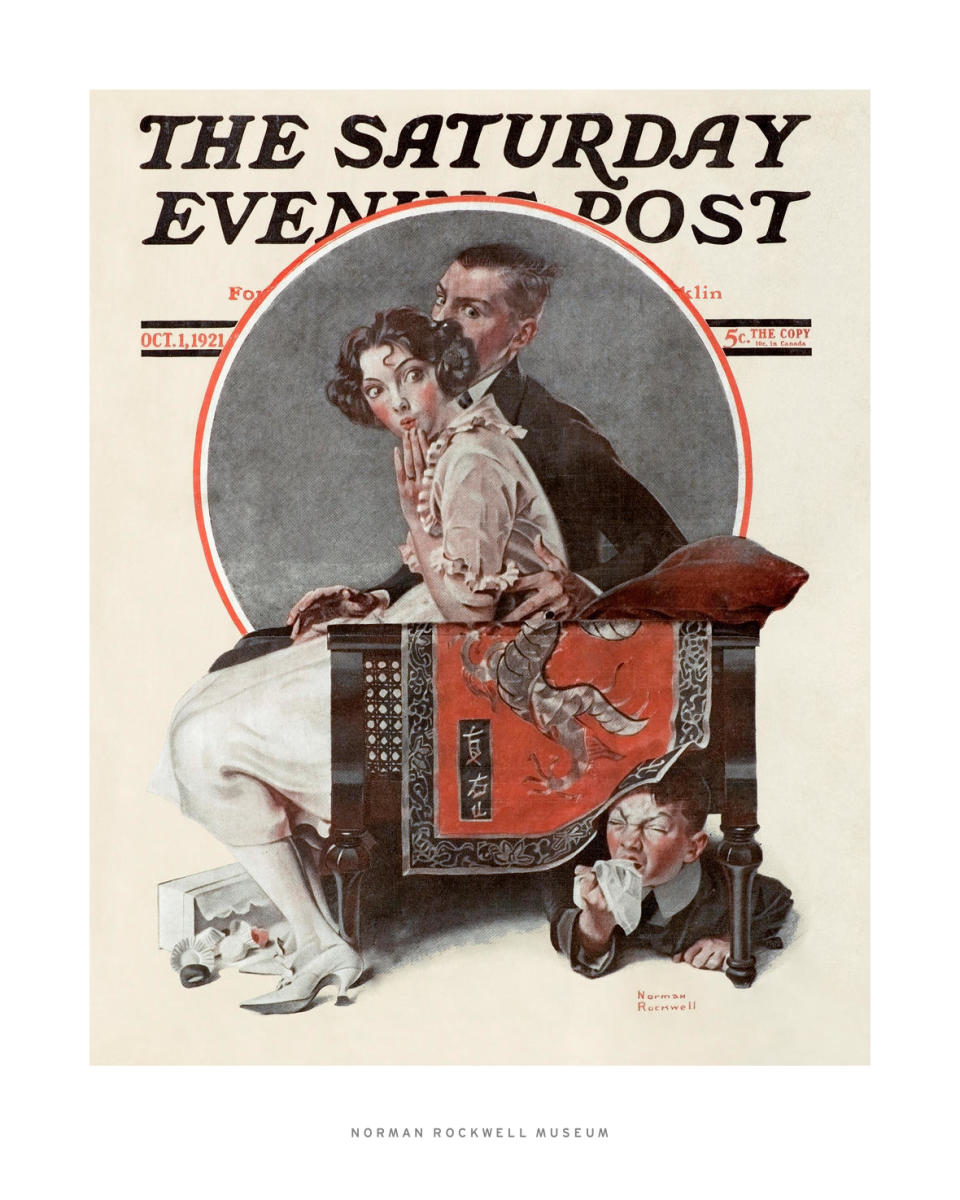 Sneezing Boy, 1921 by Norman Rockwell - Paper Print - Norman