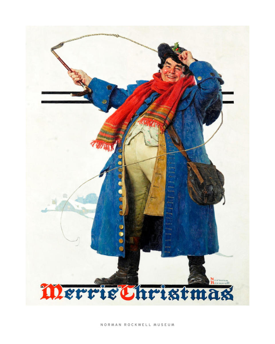 Merrie Christmas: Robust Man with Whip, 1929 by Norman Rockwell