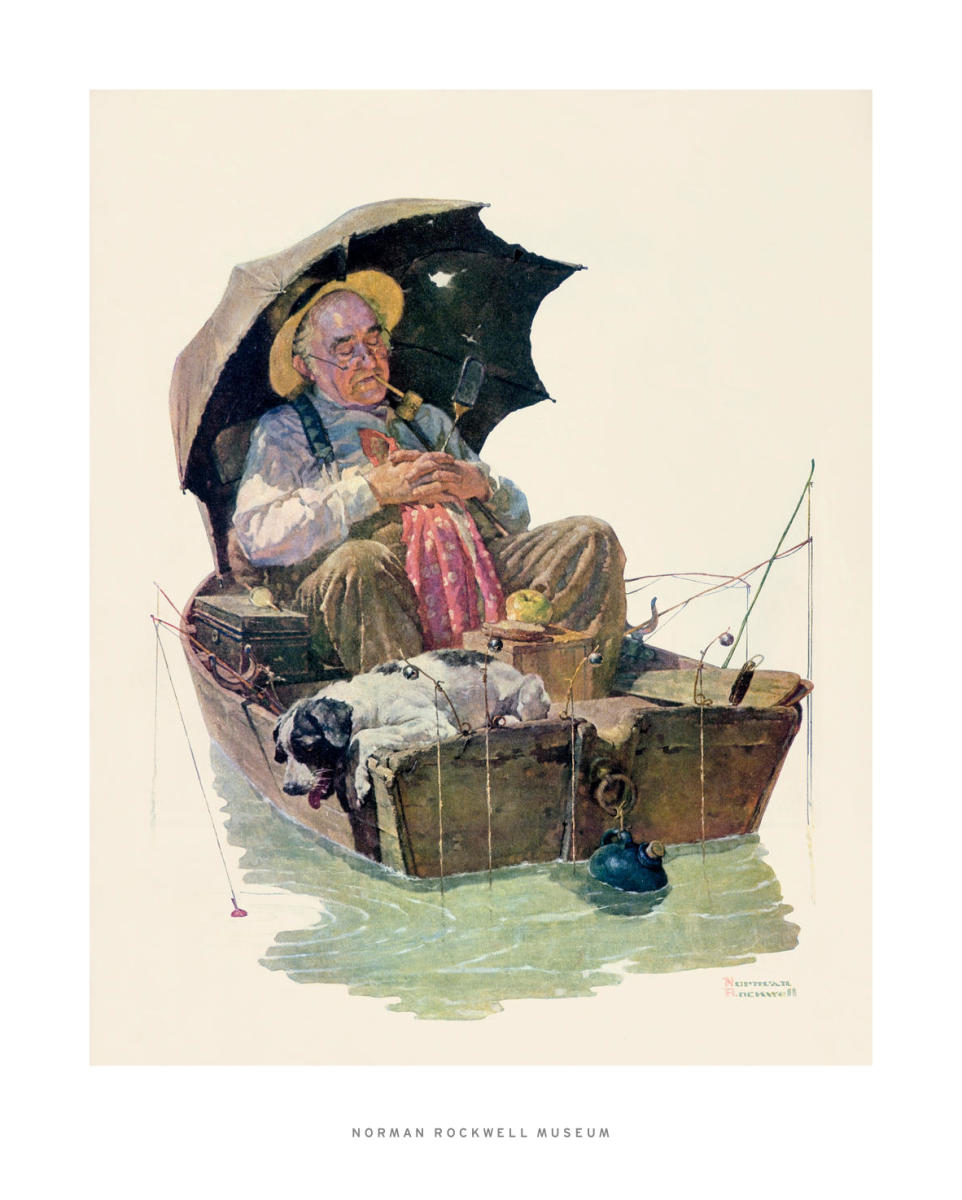 Gone Fishing by Norman Rockwell 
