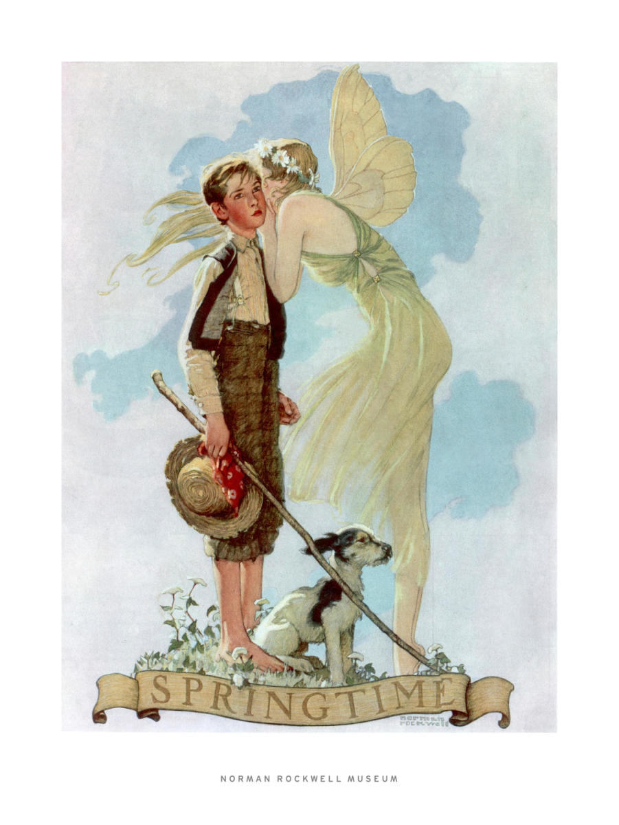 Springtime 1933 (Spring Spirit with Boy) by Norman Rockwell - Paper Print - Norman  Rockwell Museum Custom Prints - Custom Prints and Framing From the Norman  Rockwell Museum