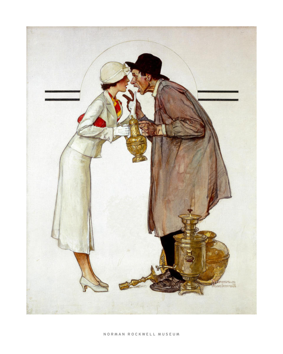Antique Dealer (Brass Merchant), 1934 by Norman Rockwell - Paper Print -  Norman Rockwell Museum Custom Prints - Custom Prints and Framing From the  Norman Rockwell Museum