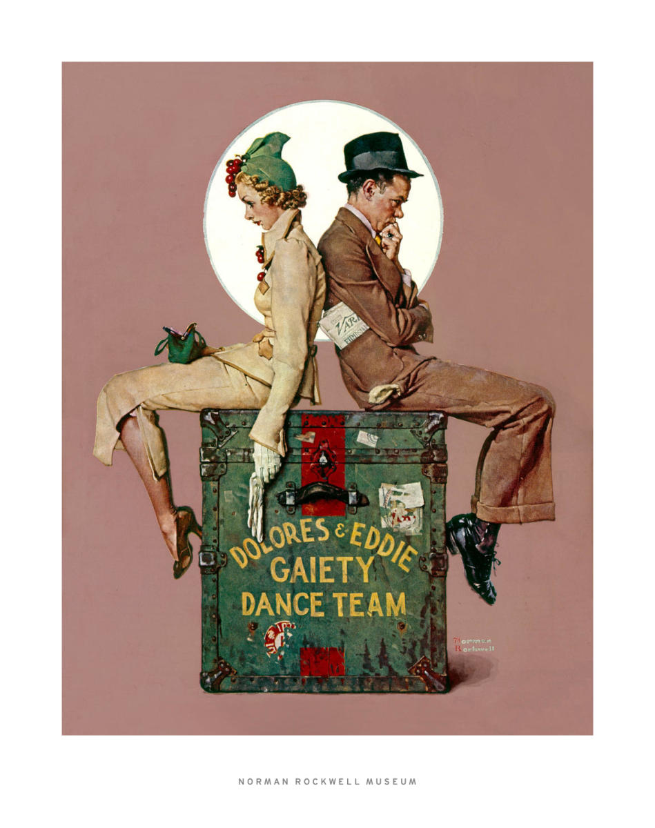 Gaiety Dance Team, 1937 by Norman Rockwell - Paper Print - Norman