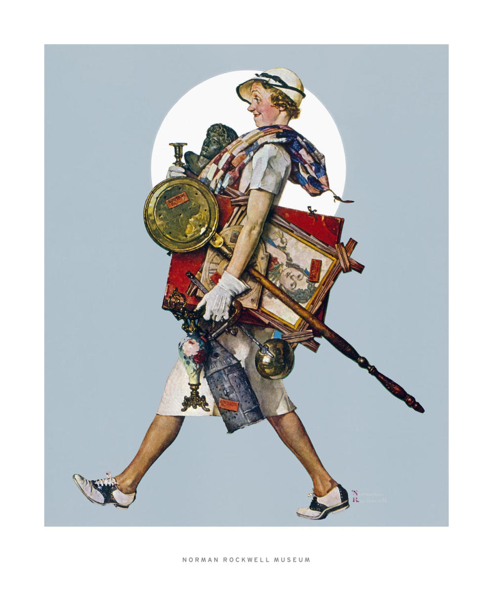 Antique Hunter, 1937 by Norman Rockwell - Paper Print - Norman Rockwell  Museum Custom Prints - Custom Prints and Framing From the Norman Rockwell  Museum