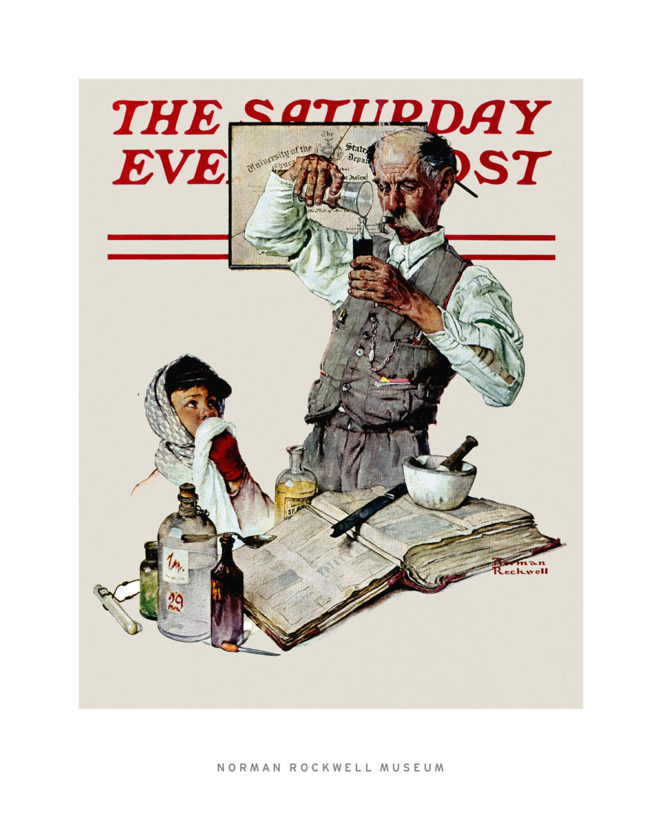 Blank Canvas (Deadline), 1938 by Norman Rockwell - Paper Print