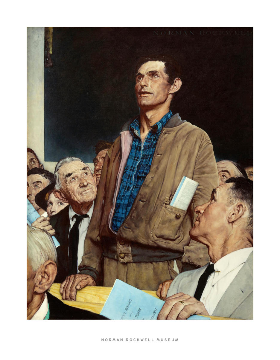 Helt tør Airfield kontakt Freedom of Speech, 1943 by Norman Rockwell - Paper Print - Norman Rockwell  Museum Custom Prints - Custom Prints and Framing From the Norman Rockwell  Museum