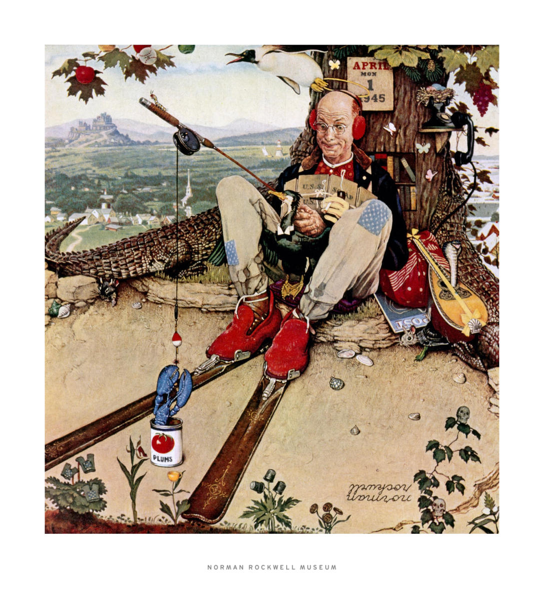 April Fool (Fishing), 1945 by Norman Rockwell - Paper Print - Norman  Rockwell Museum Custom Prints - Custom Prints and Framing From the Norman  Rockwell Museum