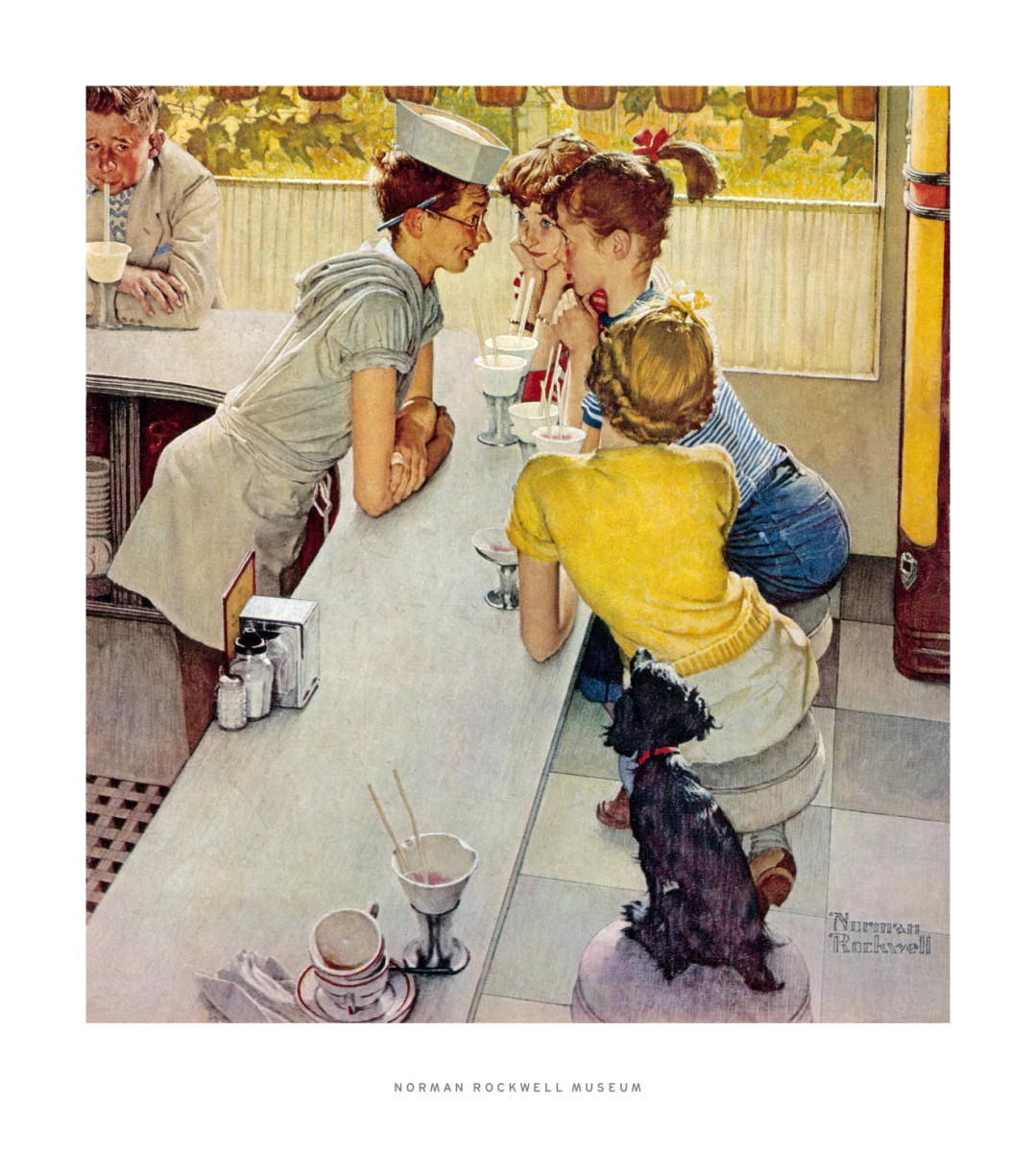 Soda Jerk, 1953 by Norman Rockwell - Paper Print - Norman ...
