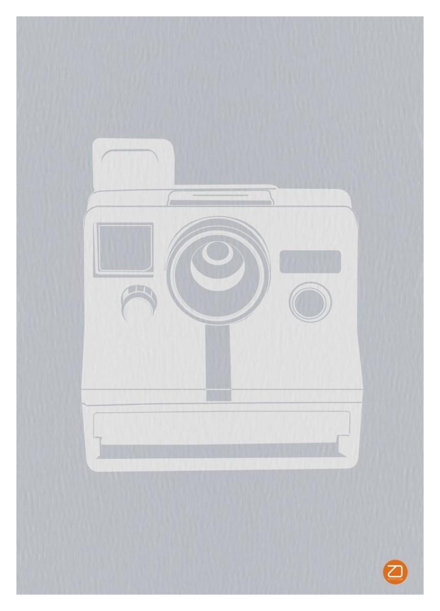 polaroid camera printing white