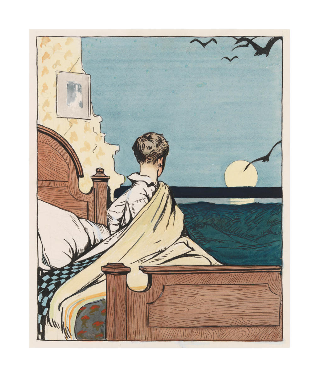 Boy and Moon, 1906-1907 by Edward Hopper - Paper Print