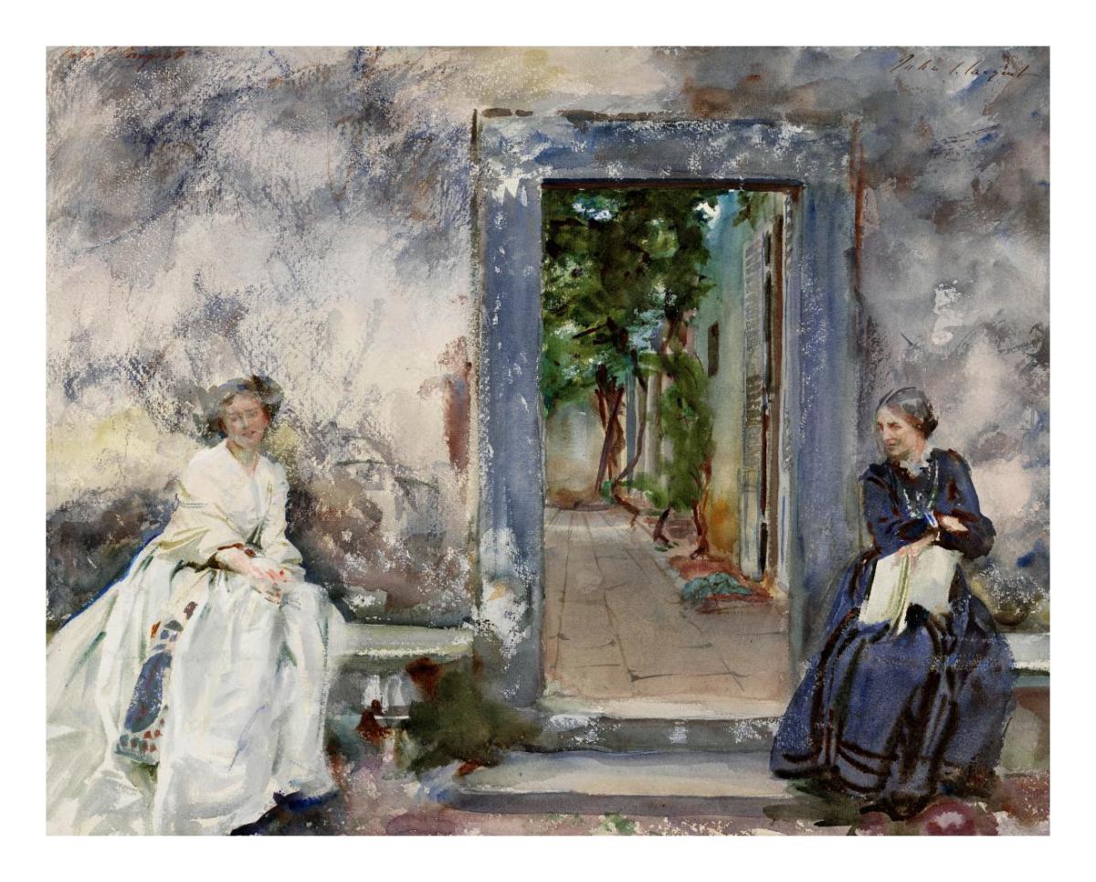 The Garden Wall 1910 By John Singer Sargent Paper Print Mfa Prints On Demand Custom Prints And Framing From The Museum Of Fine Arts Boston