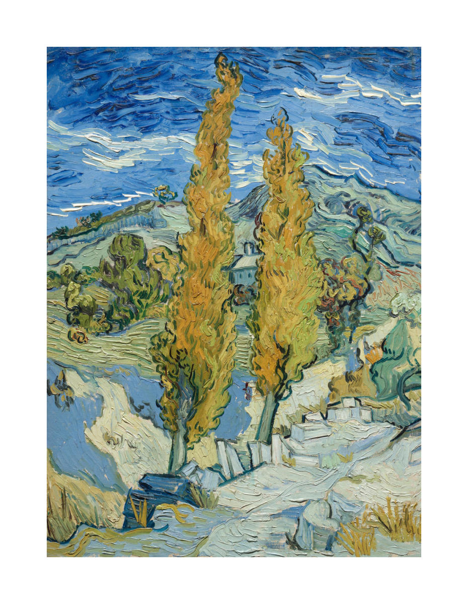 Two Poplars in the Alpilles near Saint-Rémy, 1889 by Vincent van