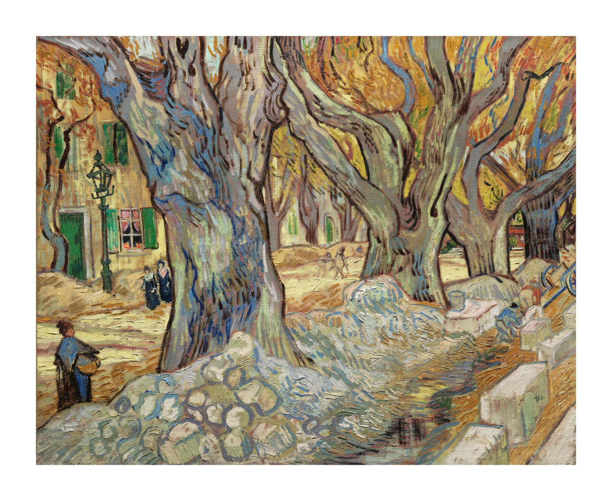 The Large Plane Trees (Road Menders at Saint-Rémy), 1889 by