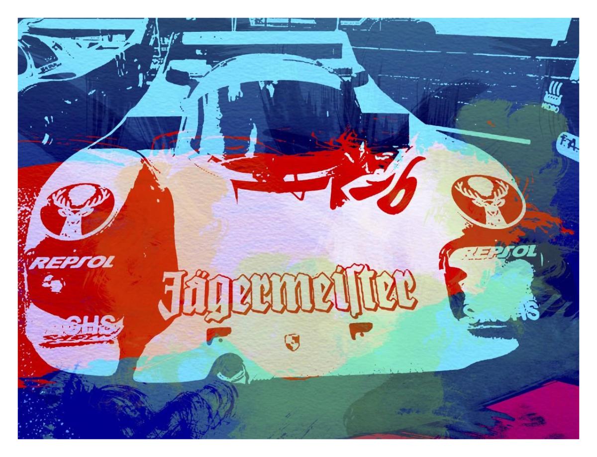 Porsche 956 Jagermeister by NAXART Studio - Canvas Print at