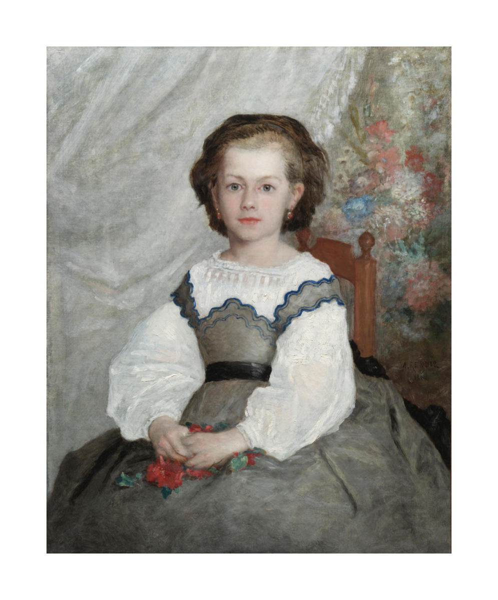 Romaine Lacaux, 1864 by Pierre-Auguste Renoir - Paper Print