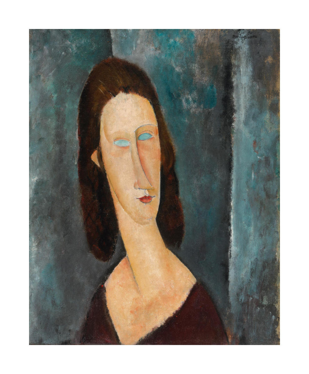 Blue Eyes (Portrait of Madame Jeanne Hébuterne), 1917 by Amedeo Modigliani  - Paper Print - Philadelphia Museum of Art Custom Prints - Custom Prints  and Framing From the Philadelphia Museum of Art