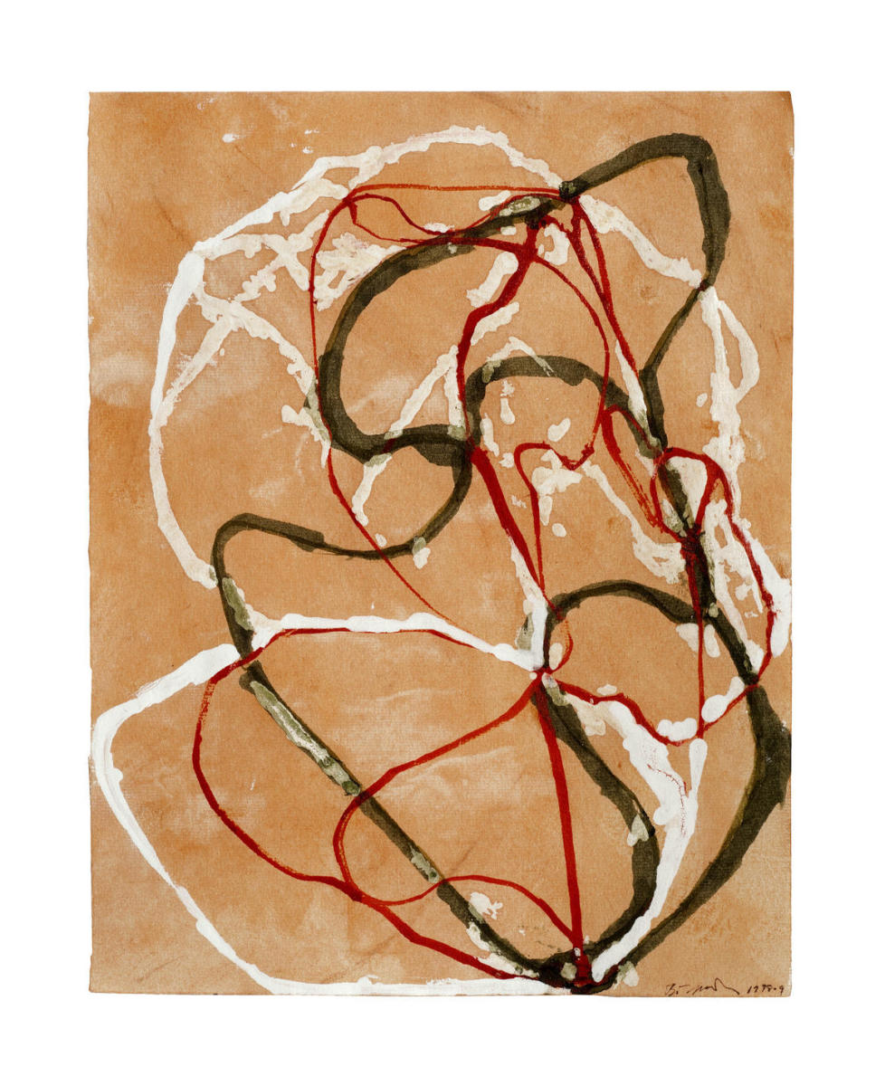 Untitled (Orange Ground) I, 1998-1999 by Brice Marden - Paper 