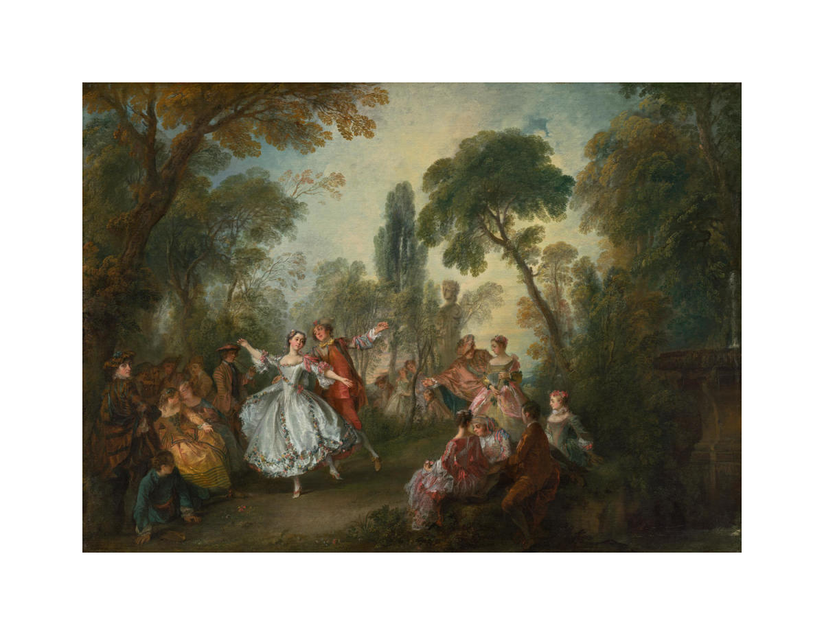 La Camargo Dancing, c. 1730 by Nicolas Lancret - Paper Print