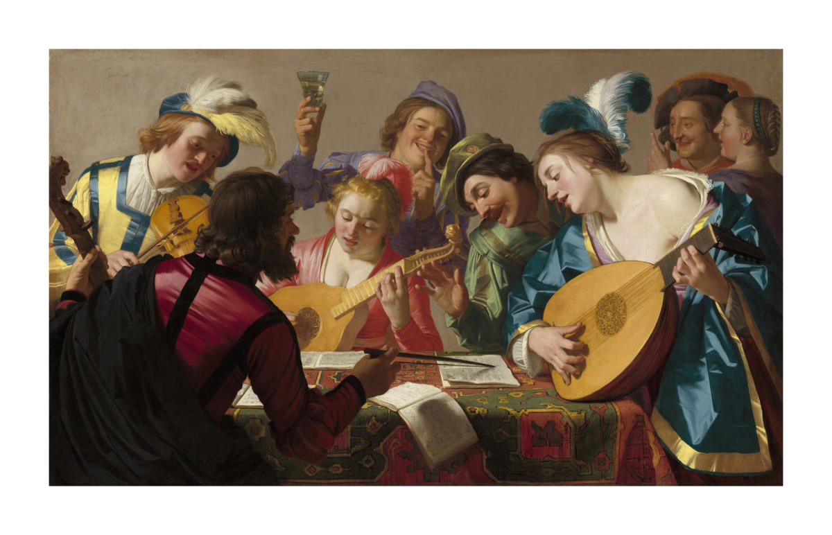 The Concert, 1623 by Gerrit van Honthorst - Paper Print - Custom