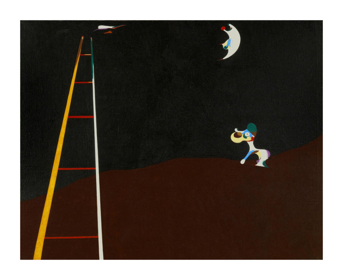 Dog Barking at the Moon 1926 by Joan Miro Paper Print Philadelphia Museum of Art Custom Prints Custom Prints and Framing From the Philadelphia Museum of Art