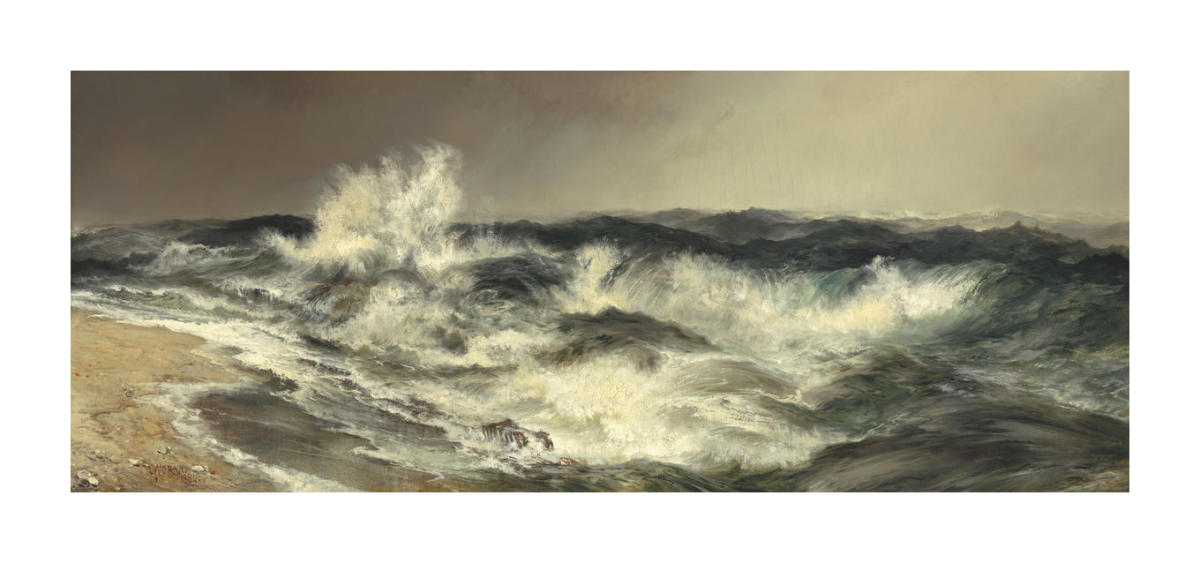 The Much Resounding Sea, 1884 by Thomas Moran - Paper Print