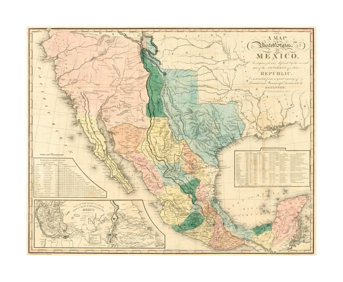 A map of the United States of Mexico : as organized and…