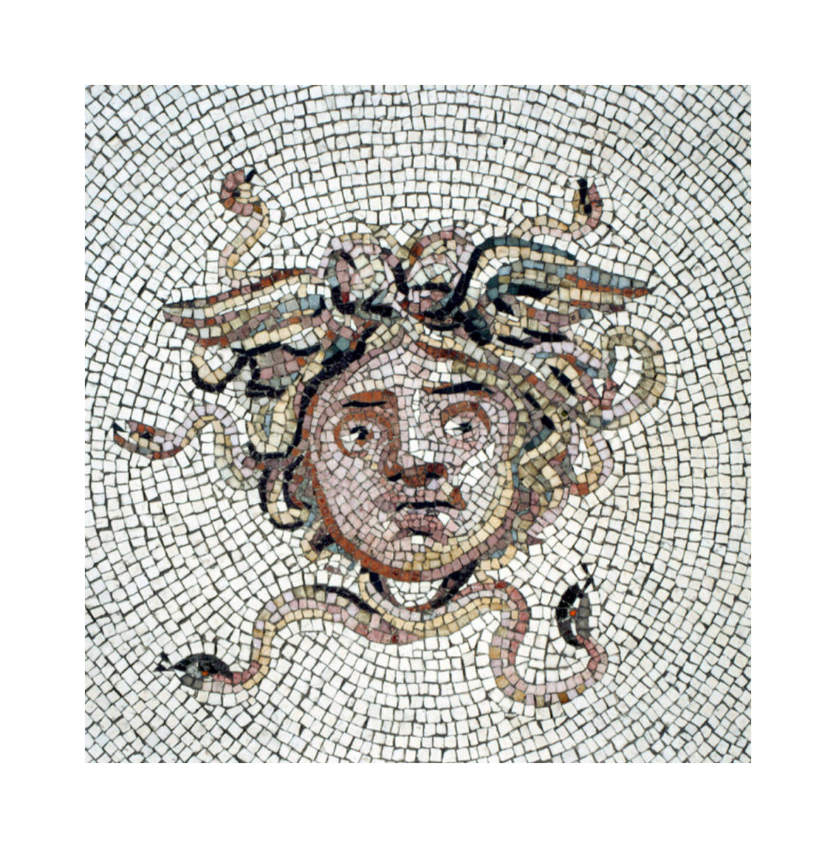 Mosaic Floor: Medusa (detail), 117-138 AD by Unknown Roman