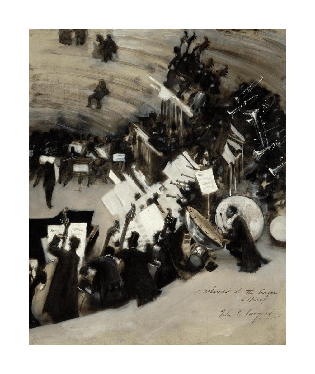 Rehearsal of the Pasdeloup Orchestra at the Cirque d'Hiver, about