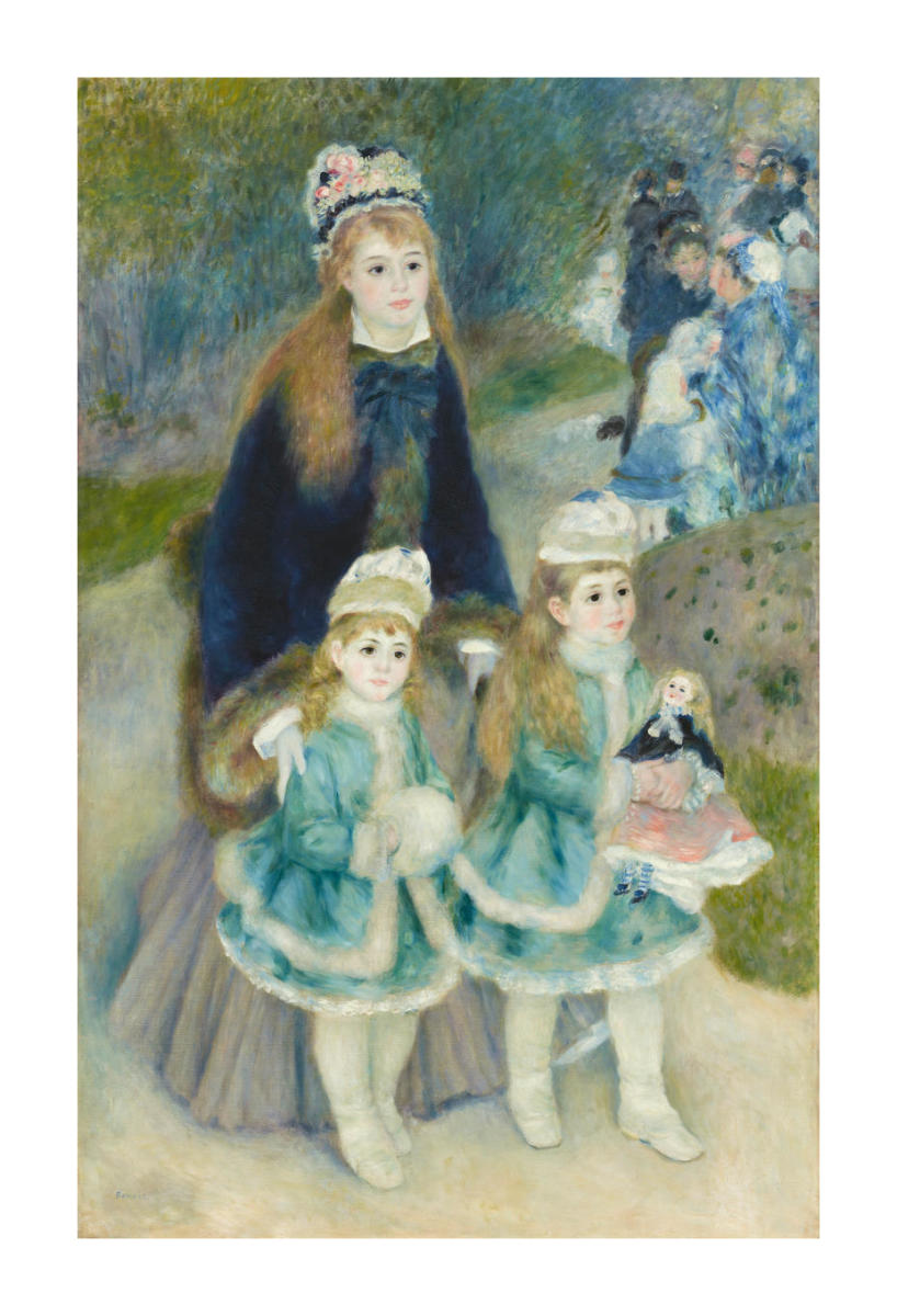 La Promenade, 1875-76 by Pierre-Auguste Renoir - Paper Print