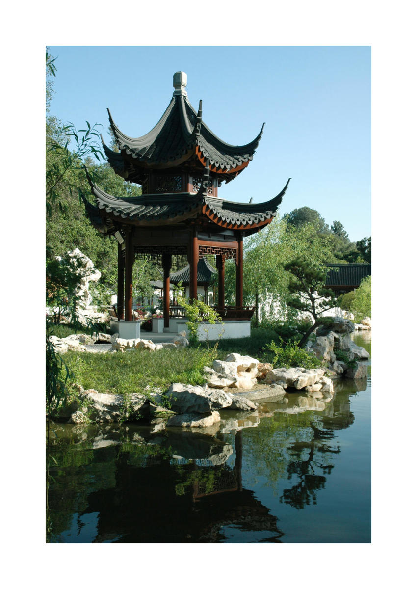 Chinese Garden, Pavilion of the Three Friends, Huntington Botanical Gardens  by Lisa Blackburn - Paper Print - The Huntington Custom Prints - Custom  Prints and Framing From The Huntington Library, Art Museum,