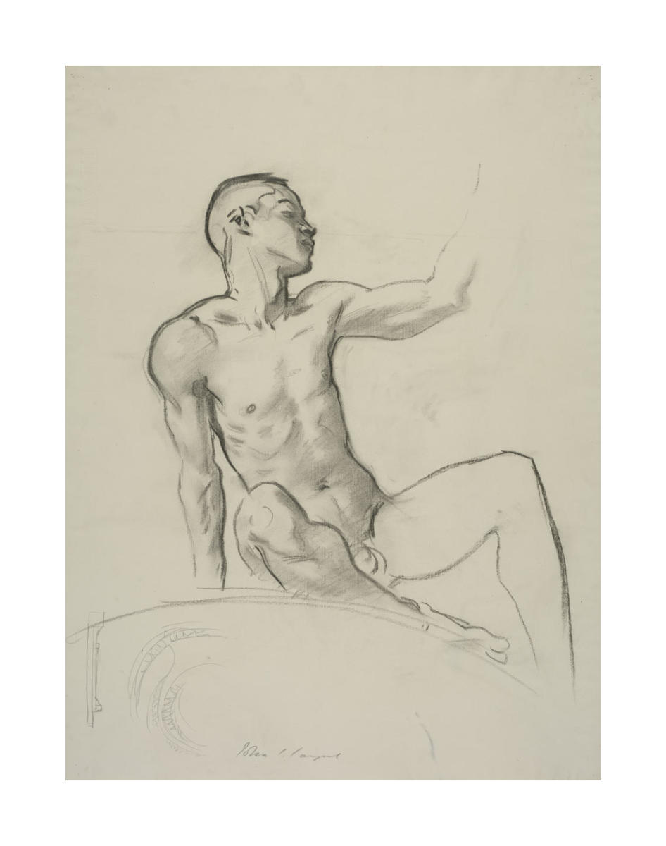 Study of a Male Nude, 1917-1921 by John Singer Sargent - Paper Print -  Isabella Stewart Gardner Museum - Custom Prints and Framing